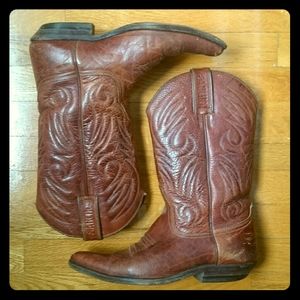 Vintage Leather Cowboy Boots size 6.5